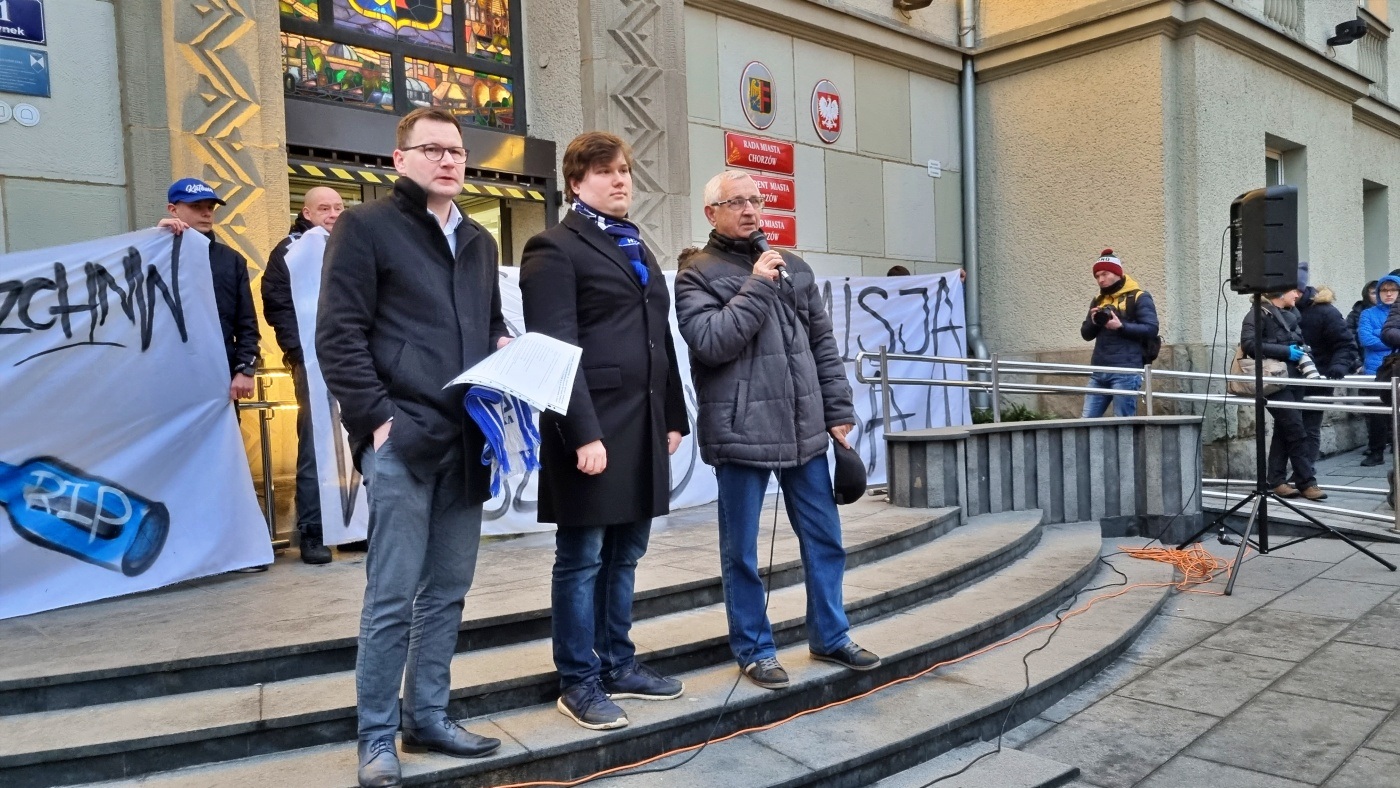 Demonstracja kibiców Ruchu Chorzów 4