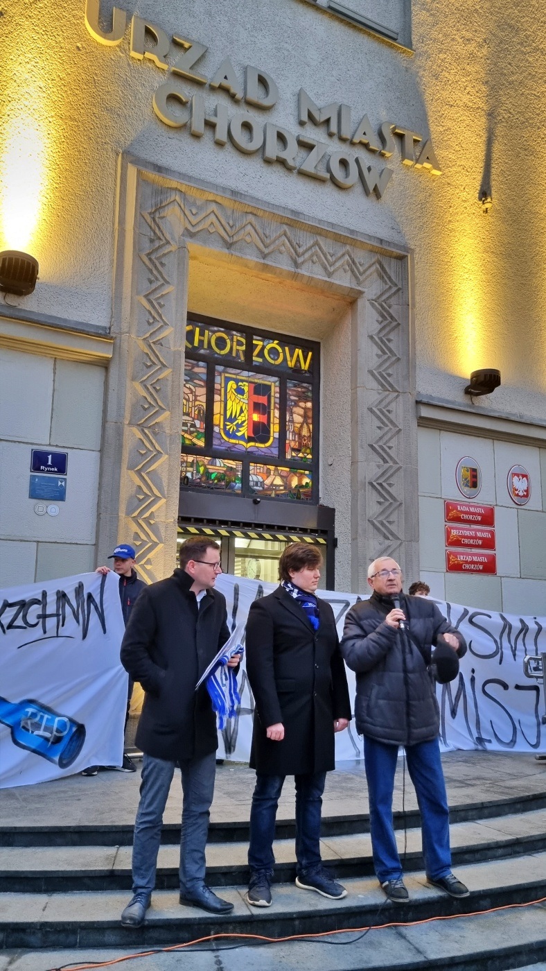 Demonstracja kibiców Ruchu Chorzów 7