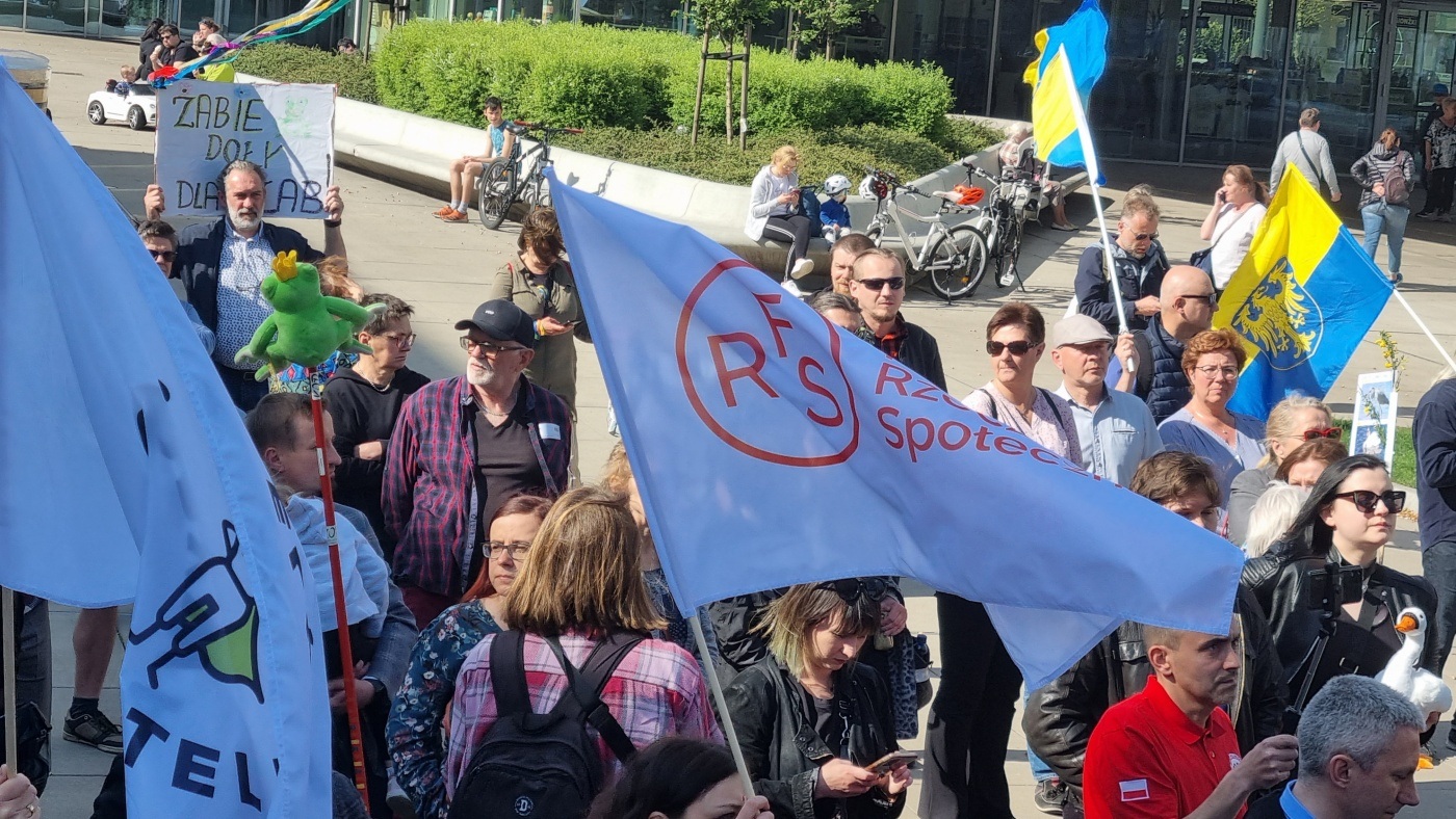 Demonstracja w obronie Żabich Dołów 8