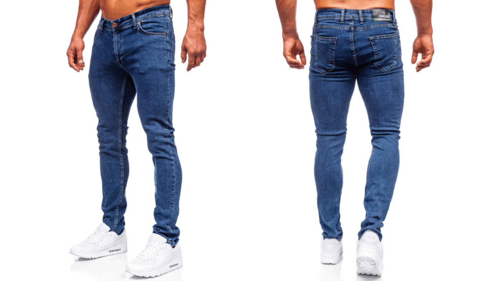 Granatowe spodnie jeansowe meskie slim fit mozna stylizowac na wiele sposobow