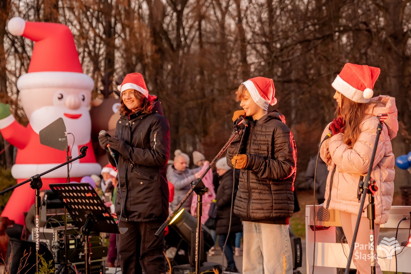 Kulinarny ogien rozswietlenie choinki park slaski 26